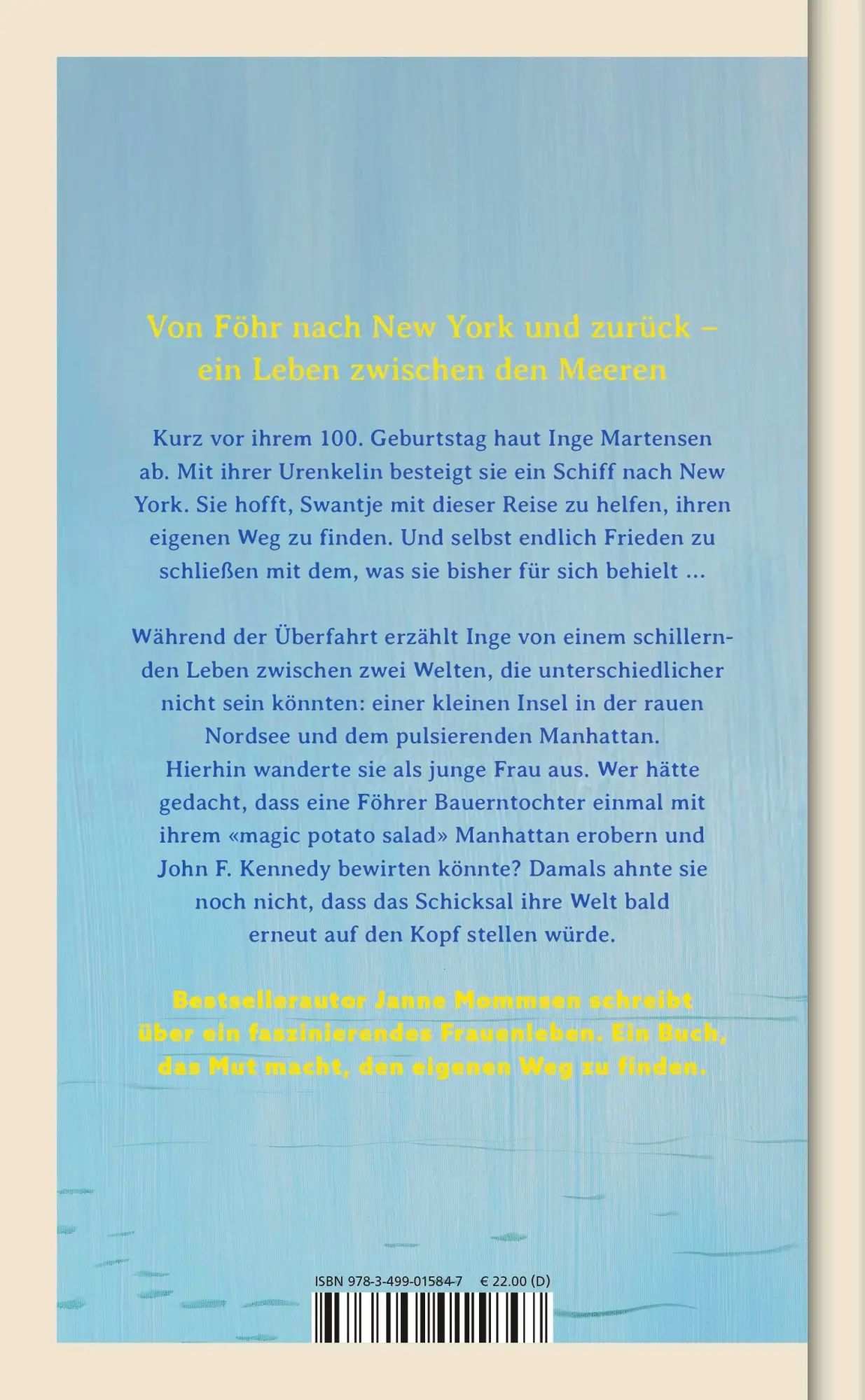 Rückseite: 9783499015847 | Das Licht in den Wellen | Janne Mommsen | Buch | 464 S. | Deutsch