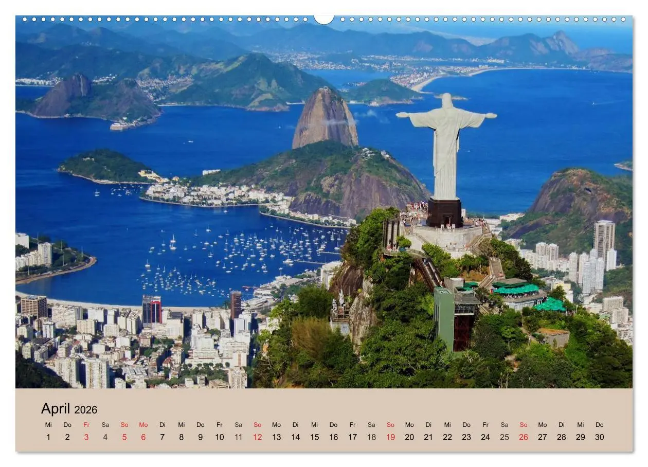 Bild: 9783516145847 | Brasilien. Impressionen (Wandkalender 2026 DIN A2 quer), CALVENDO...