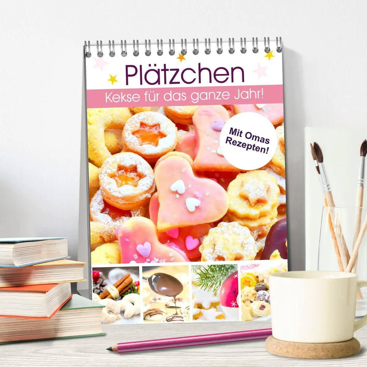 Bild: 9783516385847 | Plätzchen. Kekse für das ganze Jahr! (Tischkalender 2026 DIN A5...