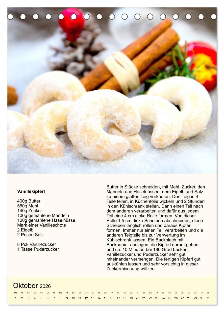 Bild: 9783516385847 | Plätzchen. Kekse für das ganze Jahr! (Tischkalender 2026 DIN A5...