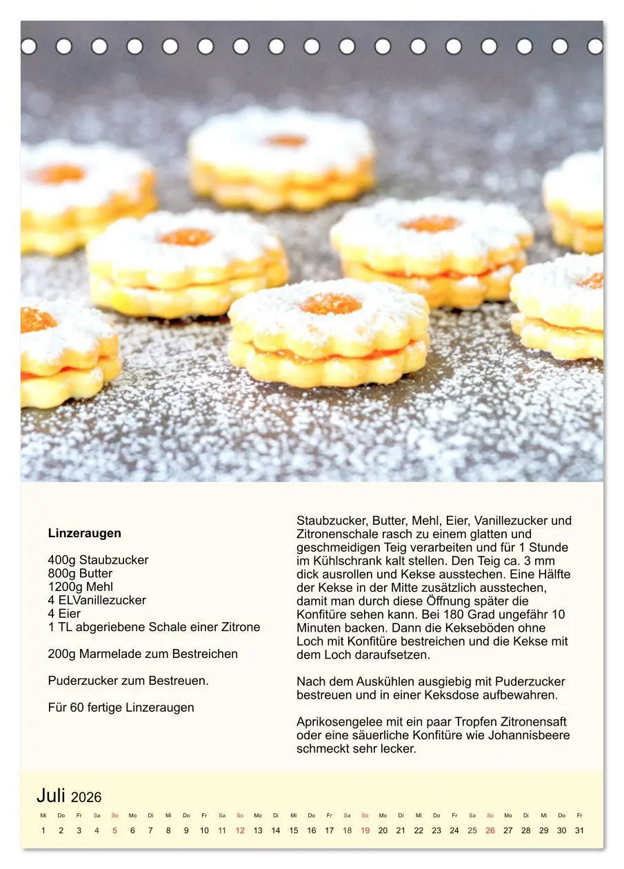 Bild: 9783516385847 | Plätzchen. Kekse für das ganze Jahr! (Tischkalender 2026 DIN A5...