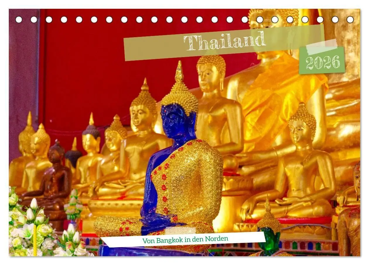 Cover: 9783516695847 | Thailand - Von Bangkok in den Norden (Tischkalender 2026 DIN A5...