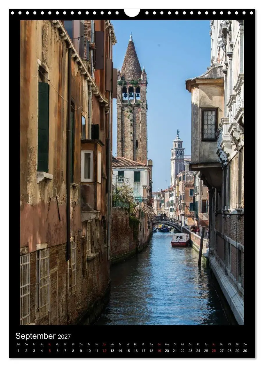 Bild: 9783594125847 | "Venedig - La Romantica" (Wandkalender 2027 DIN A3 hoch), CALVENDO...