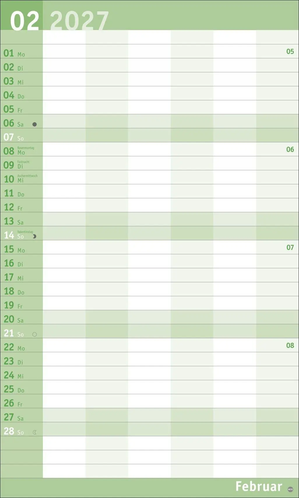 Bild: 9783756415847 | Basic Familienplaner XL 2027 | Heye | Kalender | Basic Planer Heye