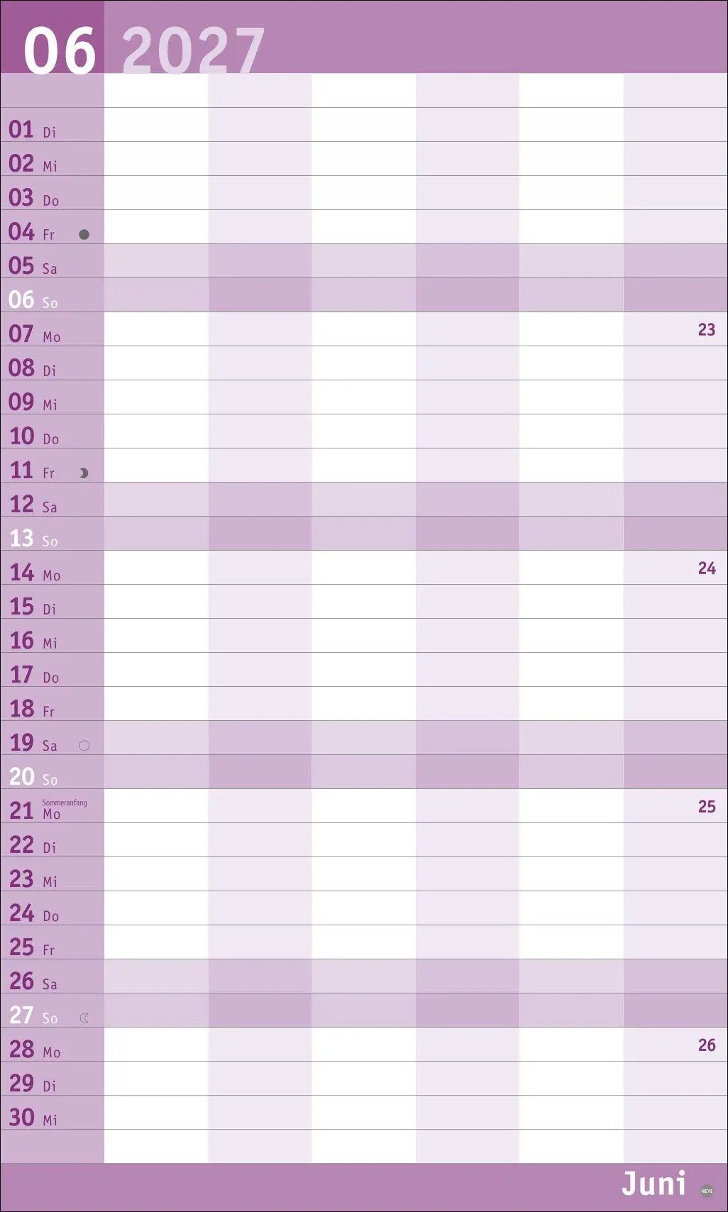 Bild: 9783756415847 | Basic Familienplaner XL 2027 | Heye | Kalender | Basic Planer Heye