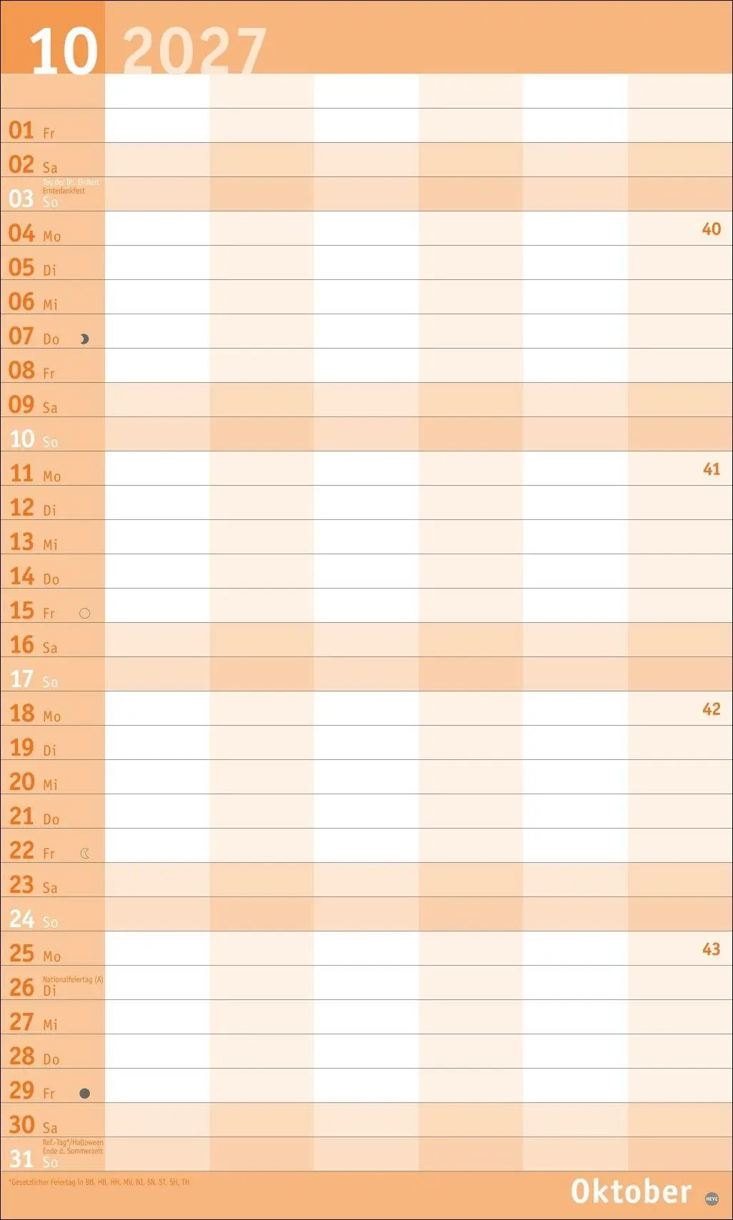 Bild: 9783756415847 | Basic Familienplaner XL 2027 | Heye | Kalender | Basic Planer Heye