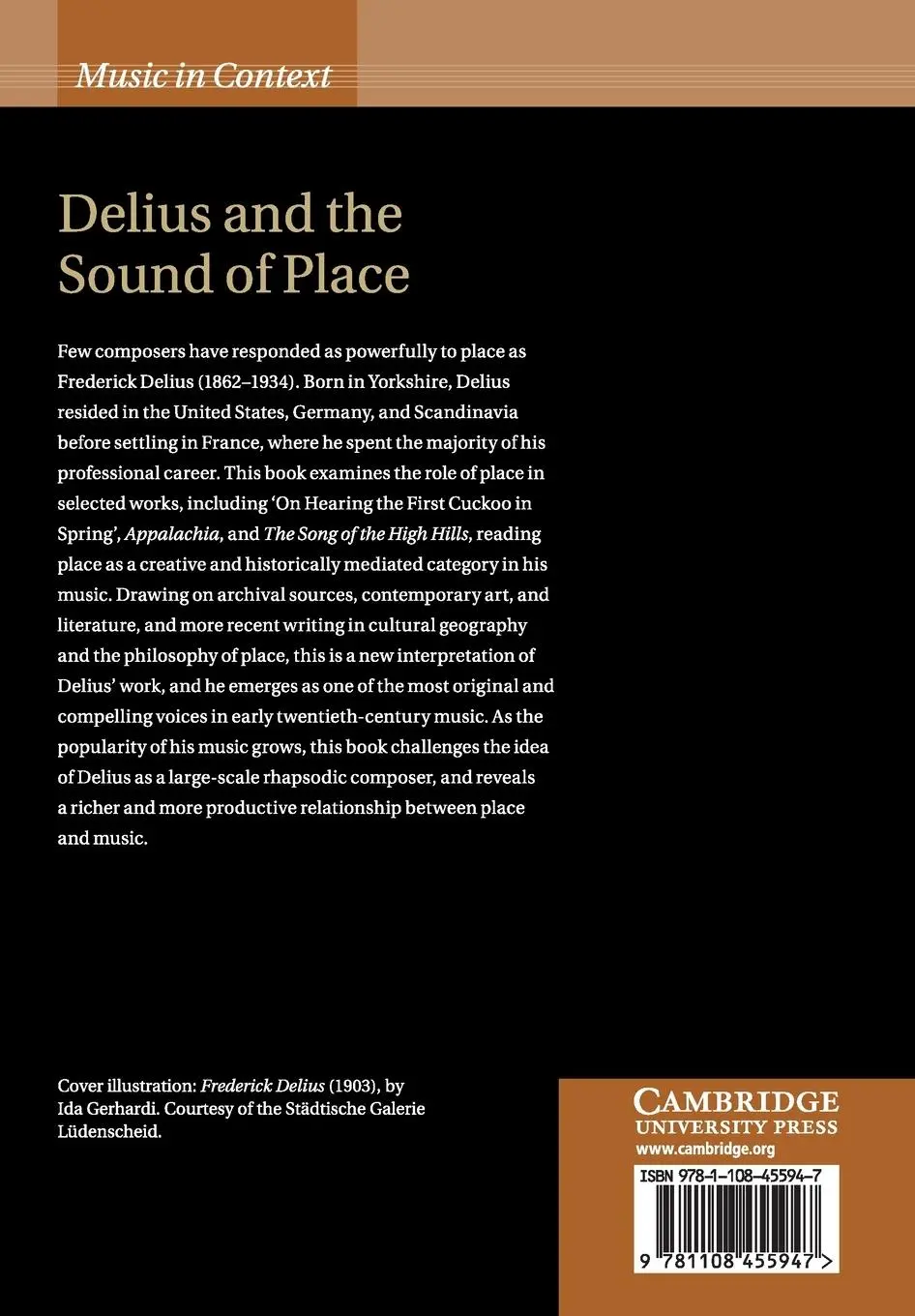 Rückseite: 9781108455947 | Delius and the Sound of Place | Daniel M. Grimley | Taschenbuch | 2020
