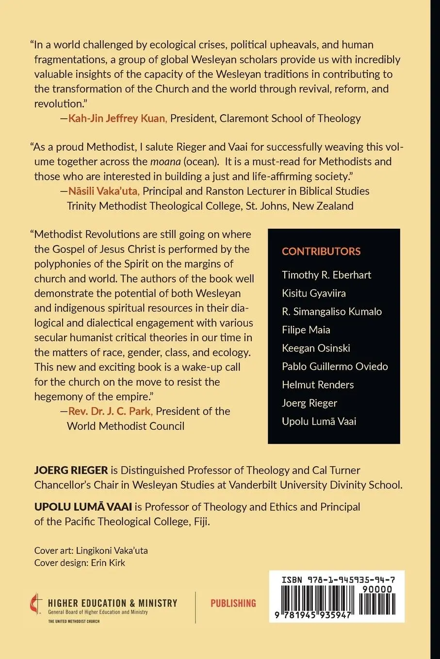 Rückseite: 9781945935947 | Methodist Revolutions: Evangelical Engagements of Church and World
