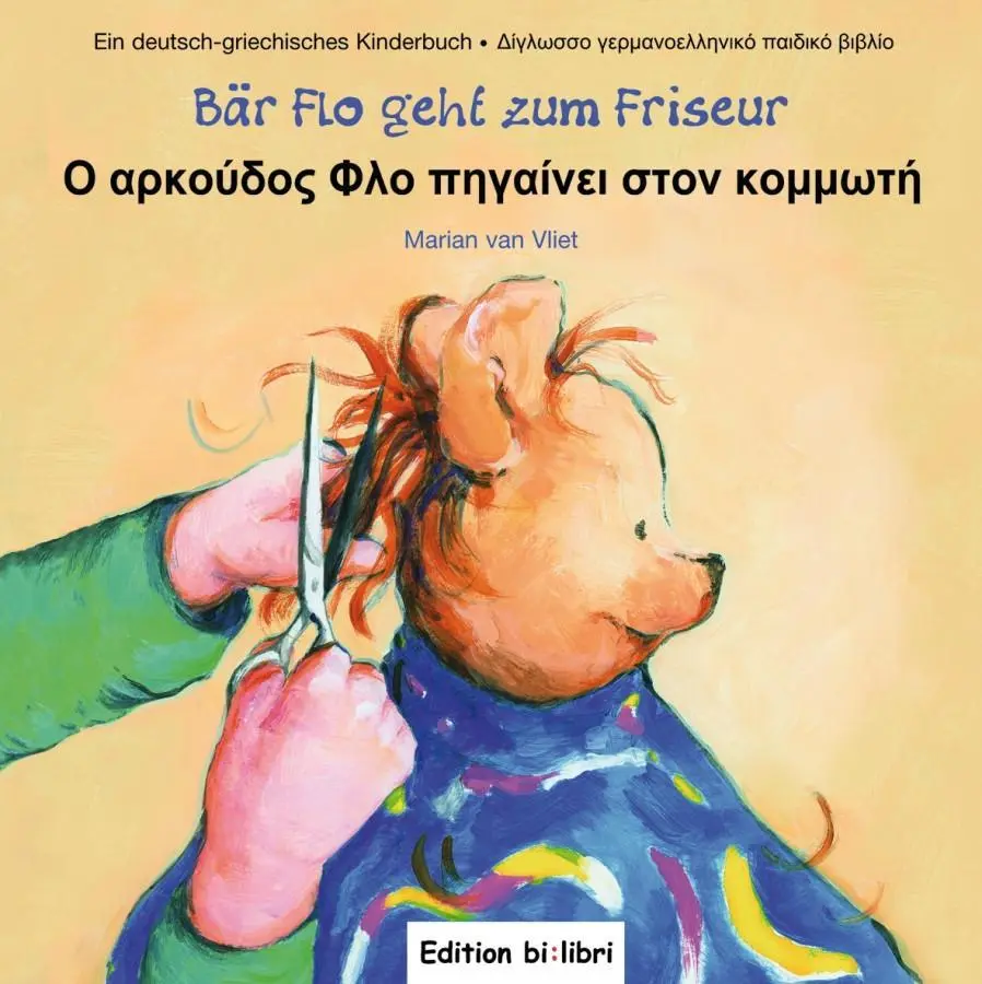Cover: 9783192795947 | Bär Flo geht zum Friseur (Deutsch-Griechisch) | Marian van Vliet