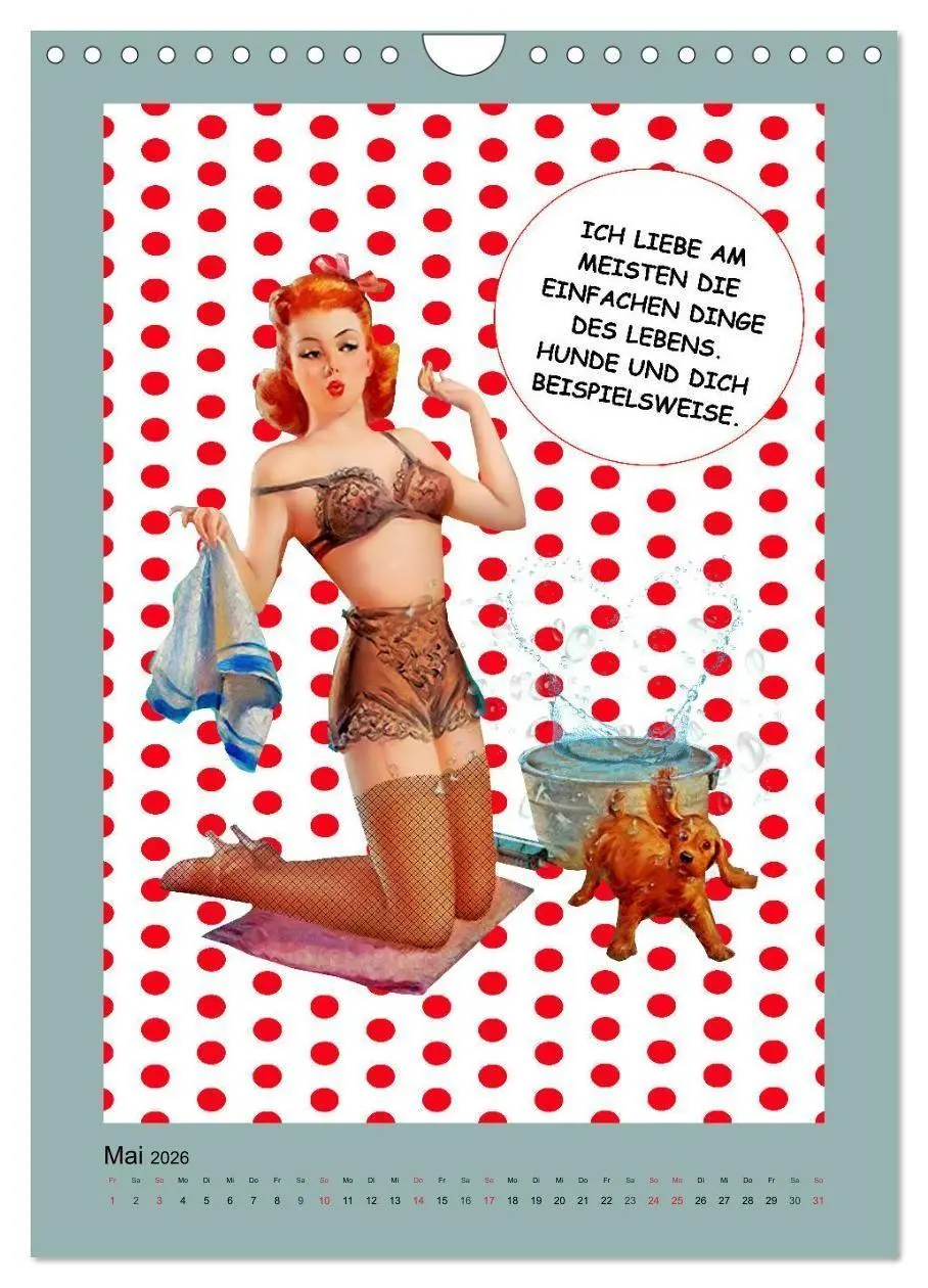 Bild: 9783516375947 | Loses Mundwerk im Pin-up Stil. Lustige Sprüche von Frau zu Mann...