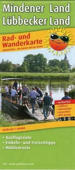 Cover: 9783899205947 | Mindener Land - Lübbecker Land | Karte, gefaltet | Karte/Landkarte