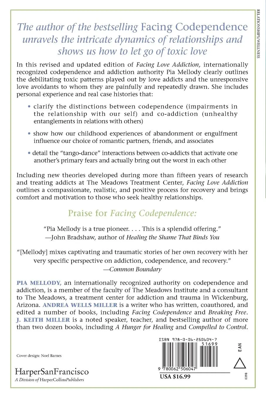 Rückseite: 9780062506047 | Facing Love Addiction | Pia Mellody (u. a.) | Taschenbuch | Englisch