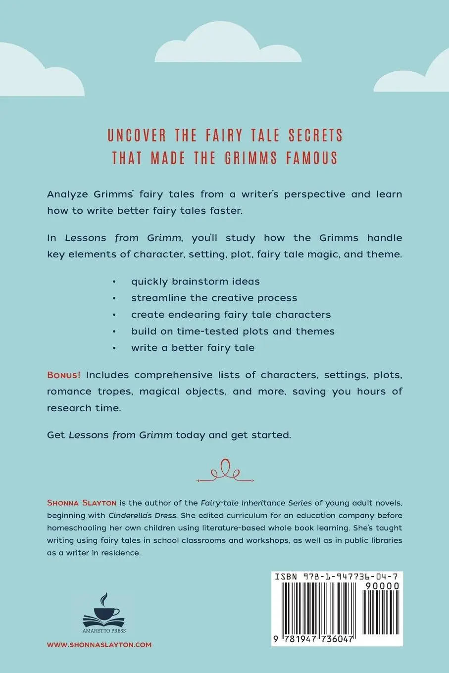 Rückseite: 9781947736047 | Lessons From Grimm | How to Write a Fairy Tale | Shonna Slayton | Buch