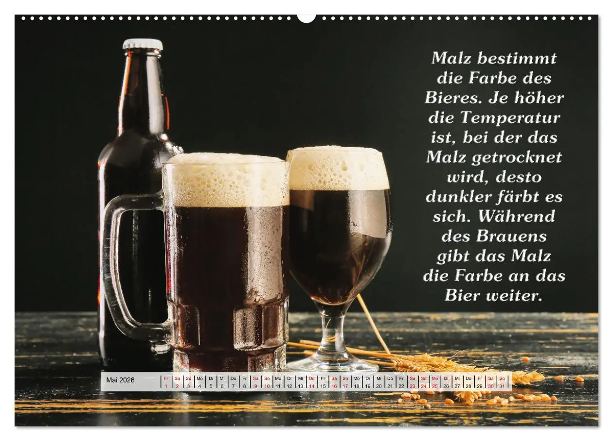 Bild: 9783457626047 | Wissenswertes über Bier (Wandkalender 2026 DIN A2 quer), CALVENDO...