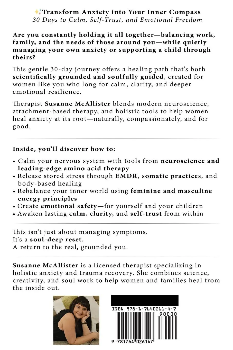 Rückseite: 9781764026147 | The Anxiety Detox | Therapist Secrets to Finding Zen in 30 Days | Buch