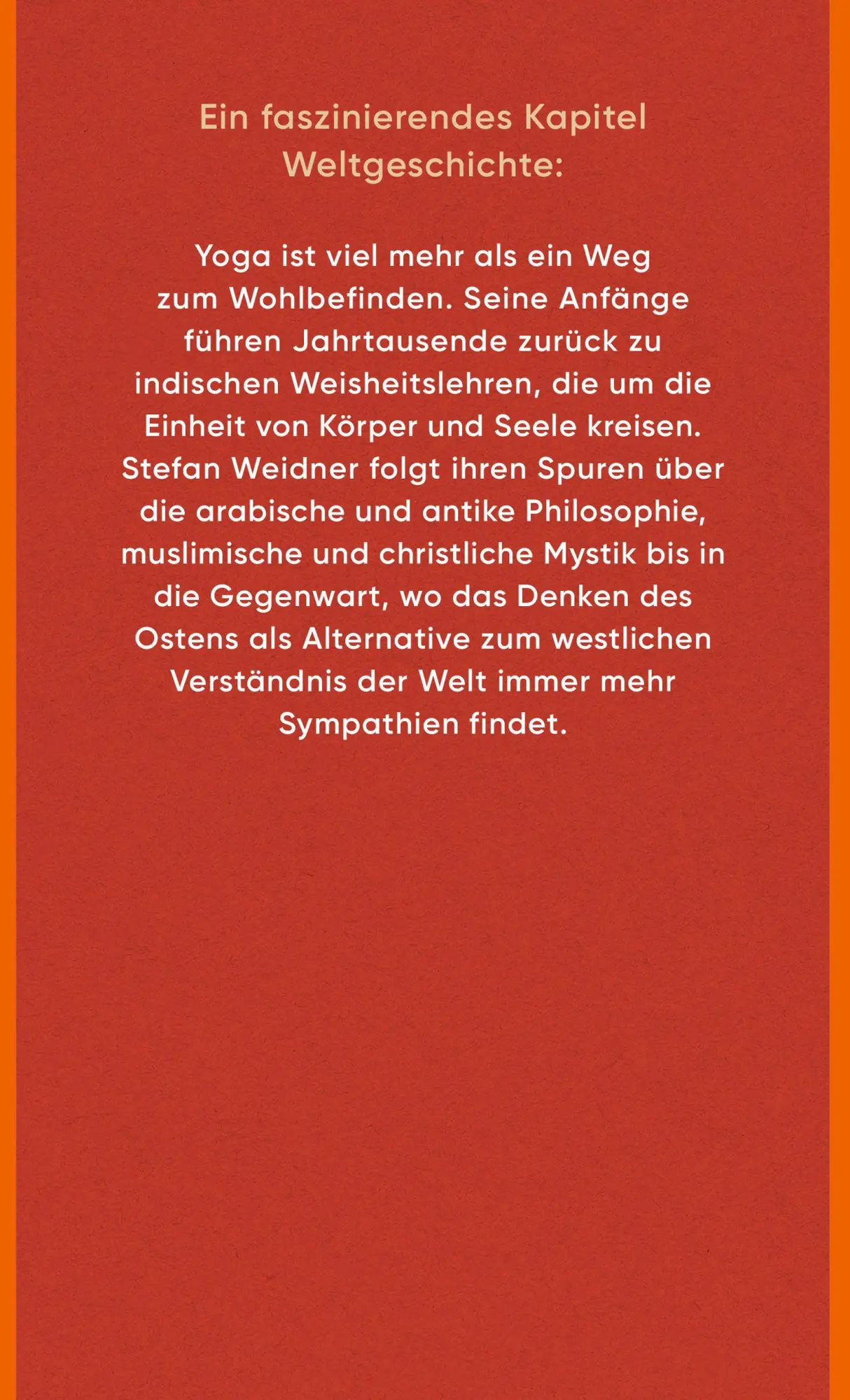 Bild: 9783446276147 | Yoga oder Die sanfte Eroberung des Westens durch den Osten | Weidner