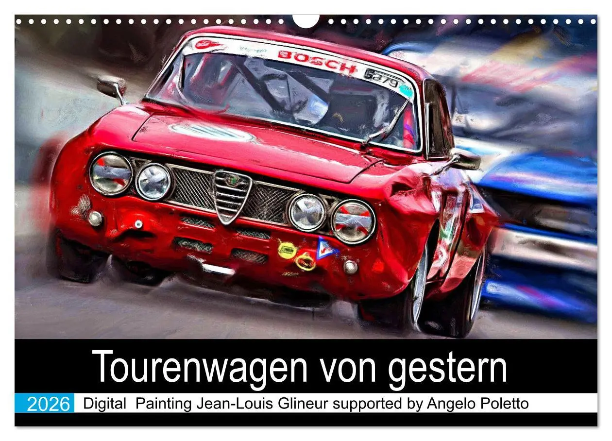 Cover: 9783457786147 | Tourenwagen von gestern (Wandkalender 2026 DIN A3 quer), CALVENDO...
