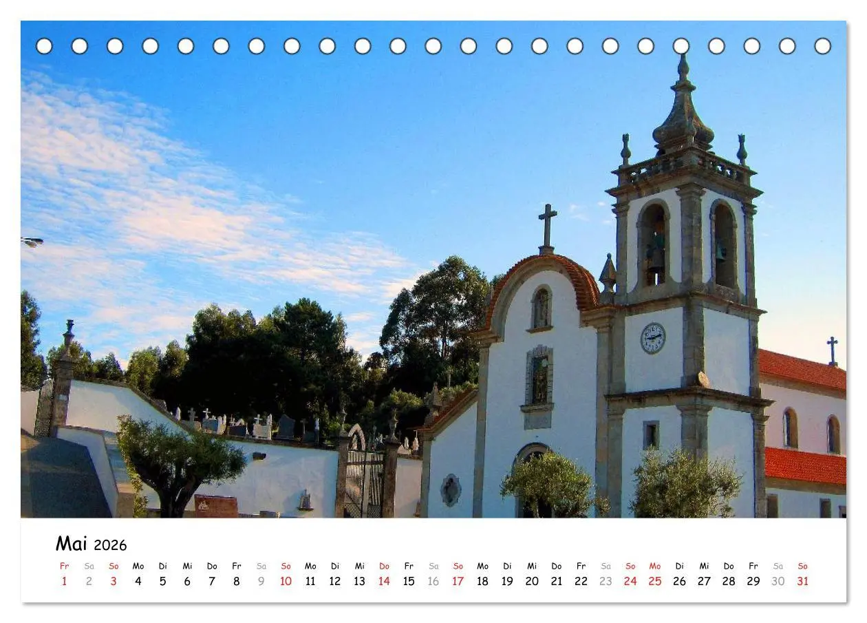 Bild: 9783516016147 | Jakobsweg - Camino Portugues (Tischkalender 2026 DIN A5 quer),...
