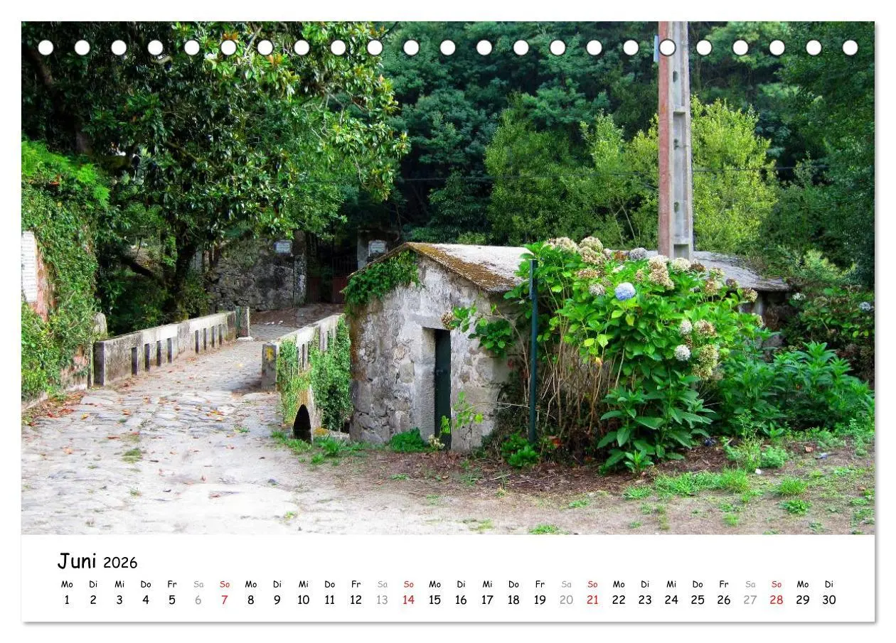 Bild: 9783516016147 | Jakobsweg - Camino Portugues (Tischkalender 2026 DIN A5 quer),...