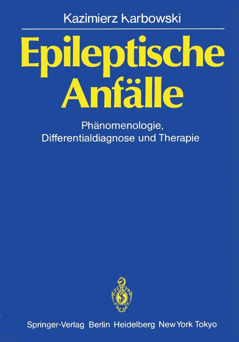 Cover: 9783540156147 | Epileptische Anfälle | Kazimierz Karbowski | Taschenbuch | xiv | 1985