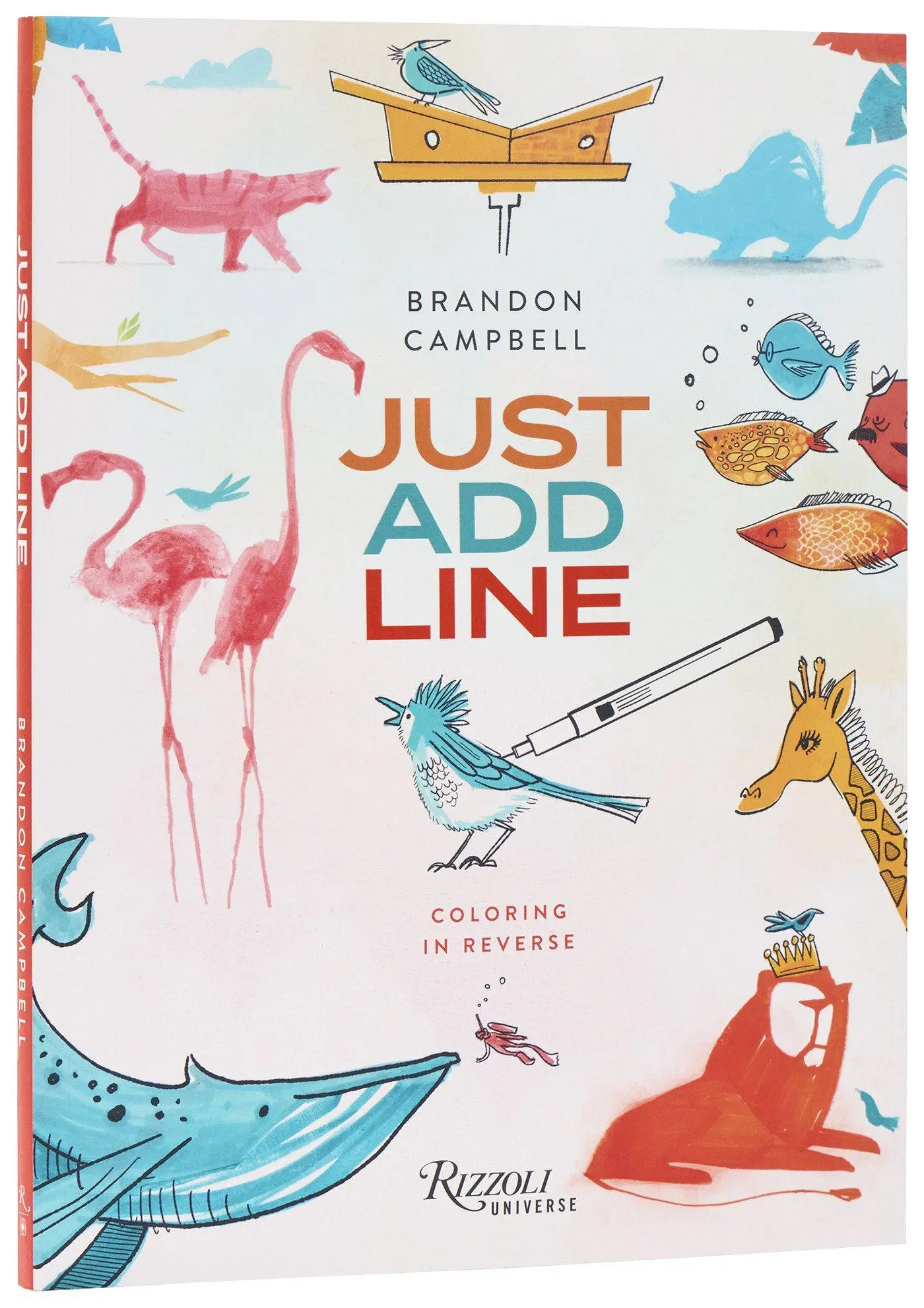 Cover: 9780789346247 | Brandon Campbell's Just Add Line | Coloring in Reverse | Campbell