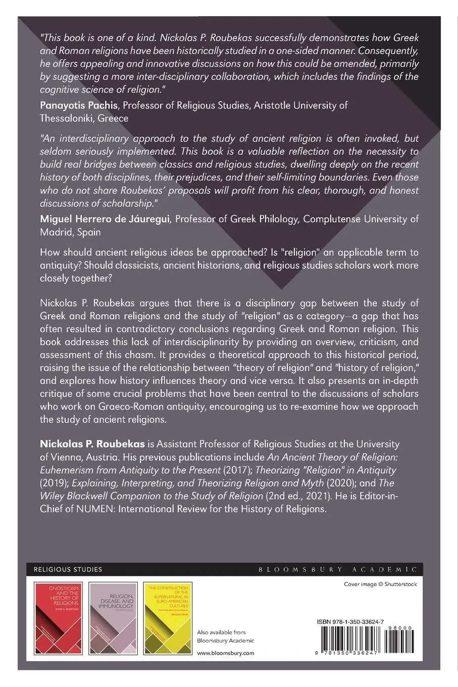 Rückseite: 9781350336247 | The Study of Greek and Roman Religions | Insularity and Assimilation
