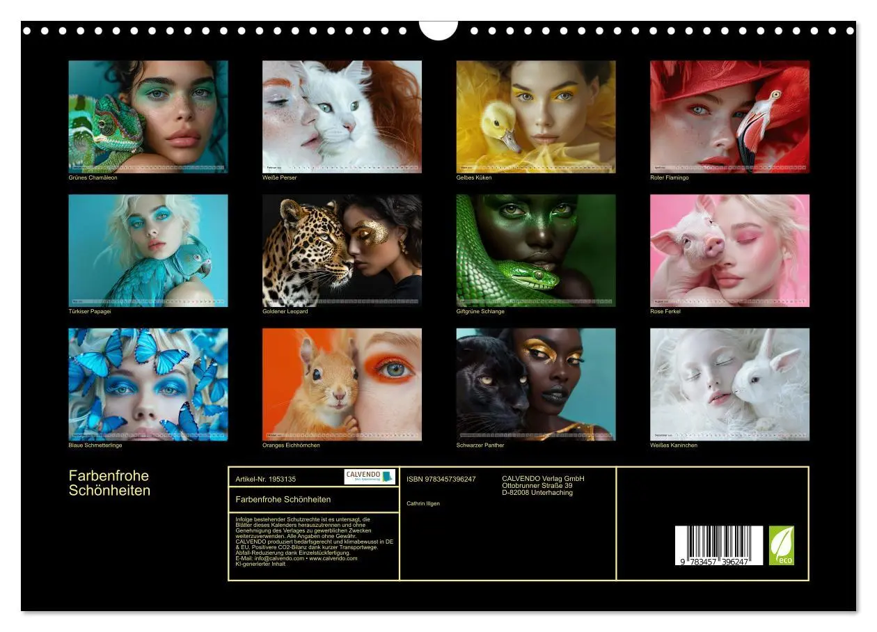 Bild: 9783457396247 | Farbenfrohe Schönheiten (Wandkalender 2026 DIN A3 quer), CALVENDO...