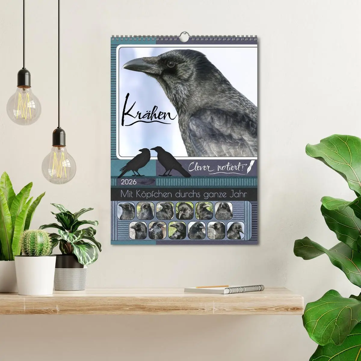 Bild: 9783457846247 | Krähen - Clever notiert! Mit Köpfchen durchs ganze Jahr...