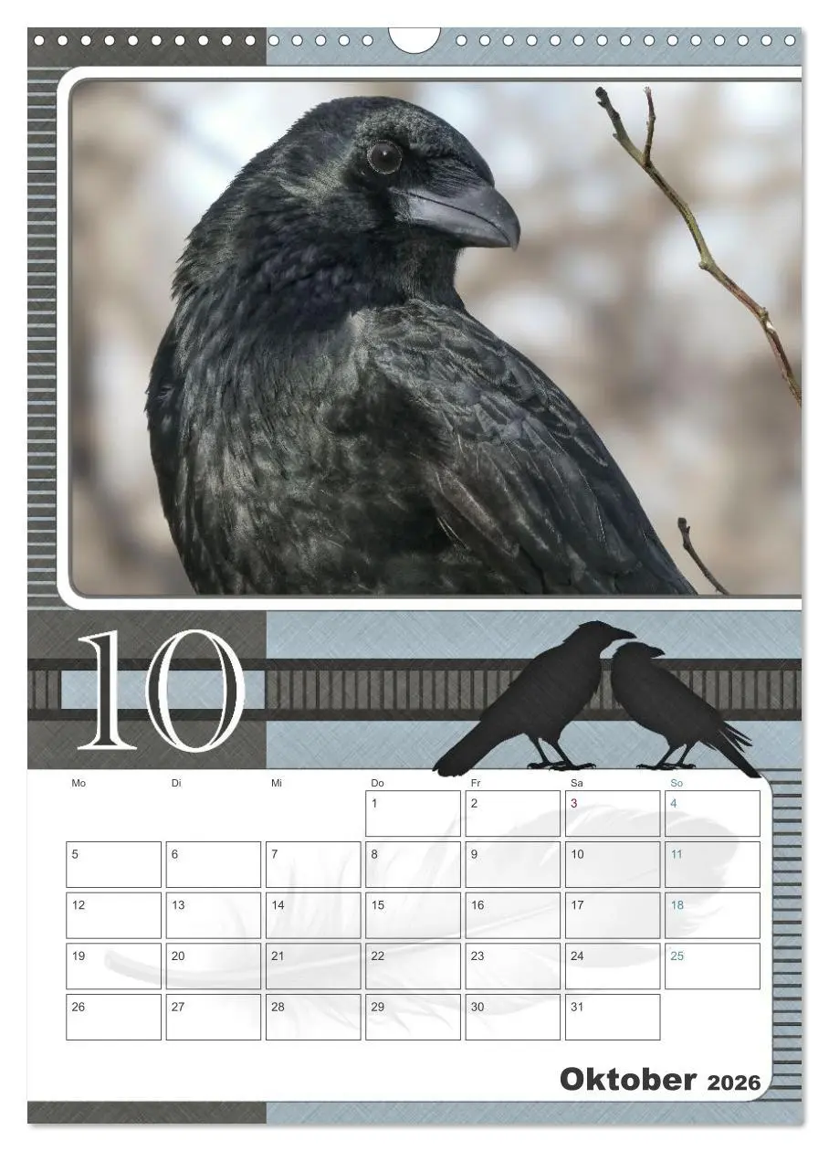 Bild: 9783457846247 | Krähen - Clever notiert! Mit Köpfchen durchs ganze Jahr...