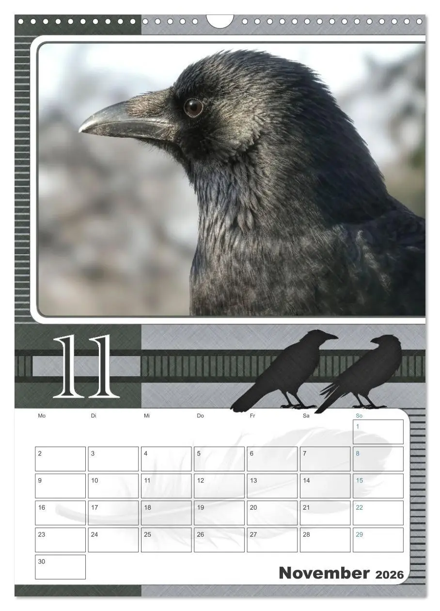 Bild: 9783457846247 | Krähen - Clever notiert! Mit Köpfchen durchs ganze Jahr...