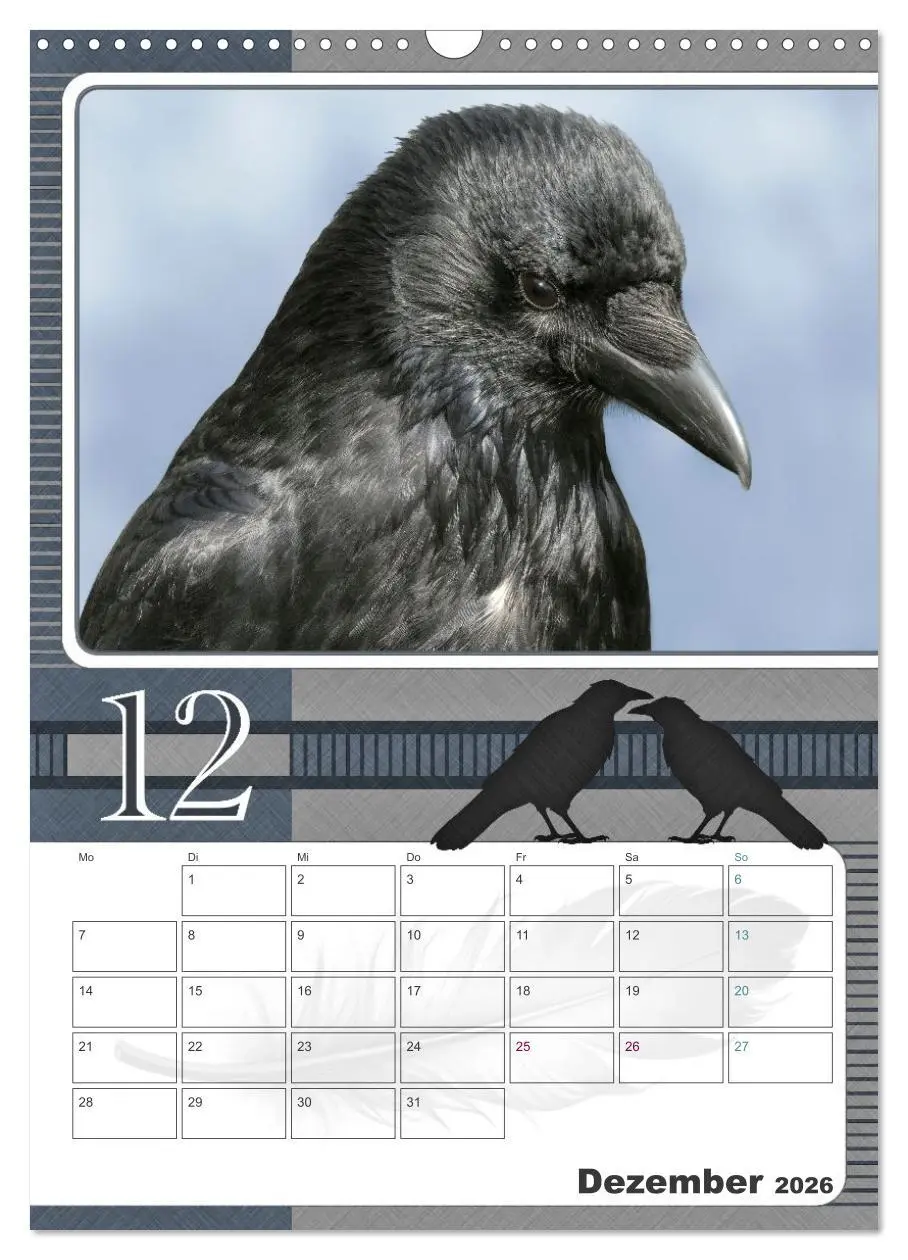 Bild: 9783457846247 | Krähen - Clever notiert! Mit Köpfchen durchs ganze Jahr...