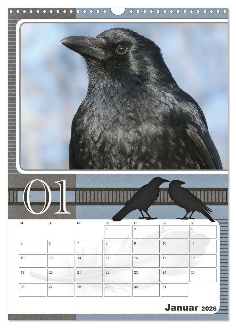 Bild: 9783457846247 | Krähen - Clever notiert! Mit Köpfchen durchs ganze Jahr...