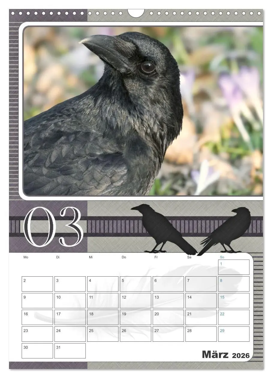 Bild: 9783457846247 | Krähen - Clever notiert! Mit Köpfchen durchs ganze Jahr...