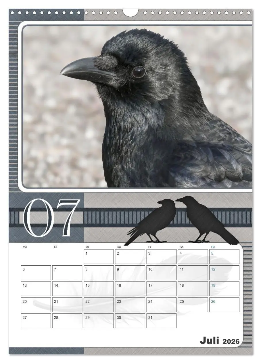 Bild: 9783457846247 | Krähen - Clever notiert! Mit Köpfchen durchs ganze Jahr...