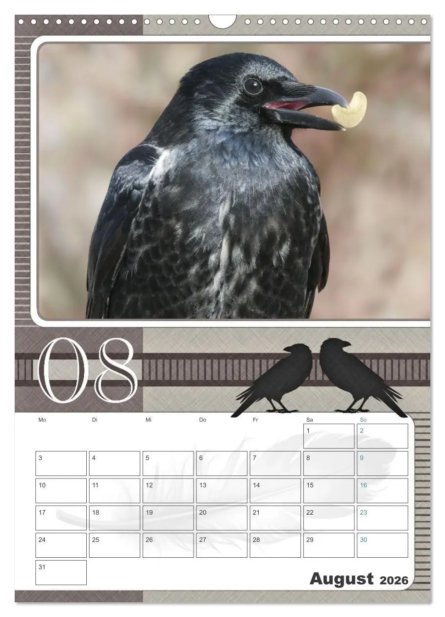 Bild: 9783457846247 | Krähen - Clever notiert! Mit Köpfchen durchs ganze Jahr...