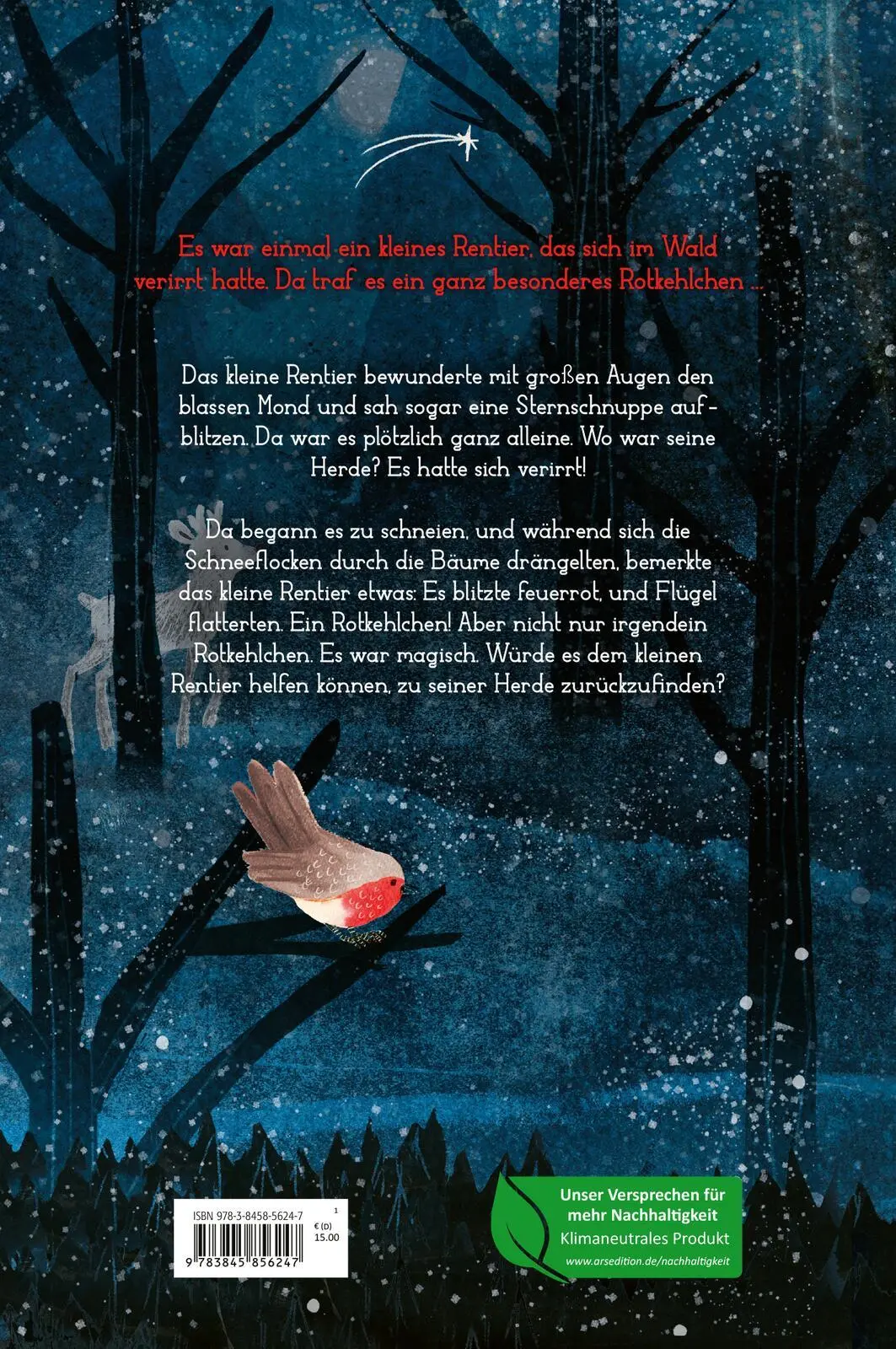 Rückseite: 9783845856247 | Das kleine Rentier und das Rotkehlchen | Rosa Bailey | Buch | 96 S.