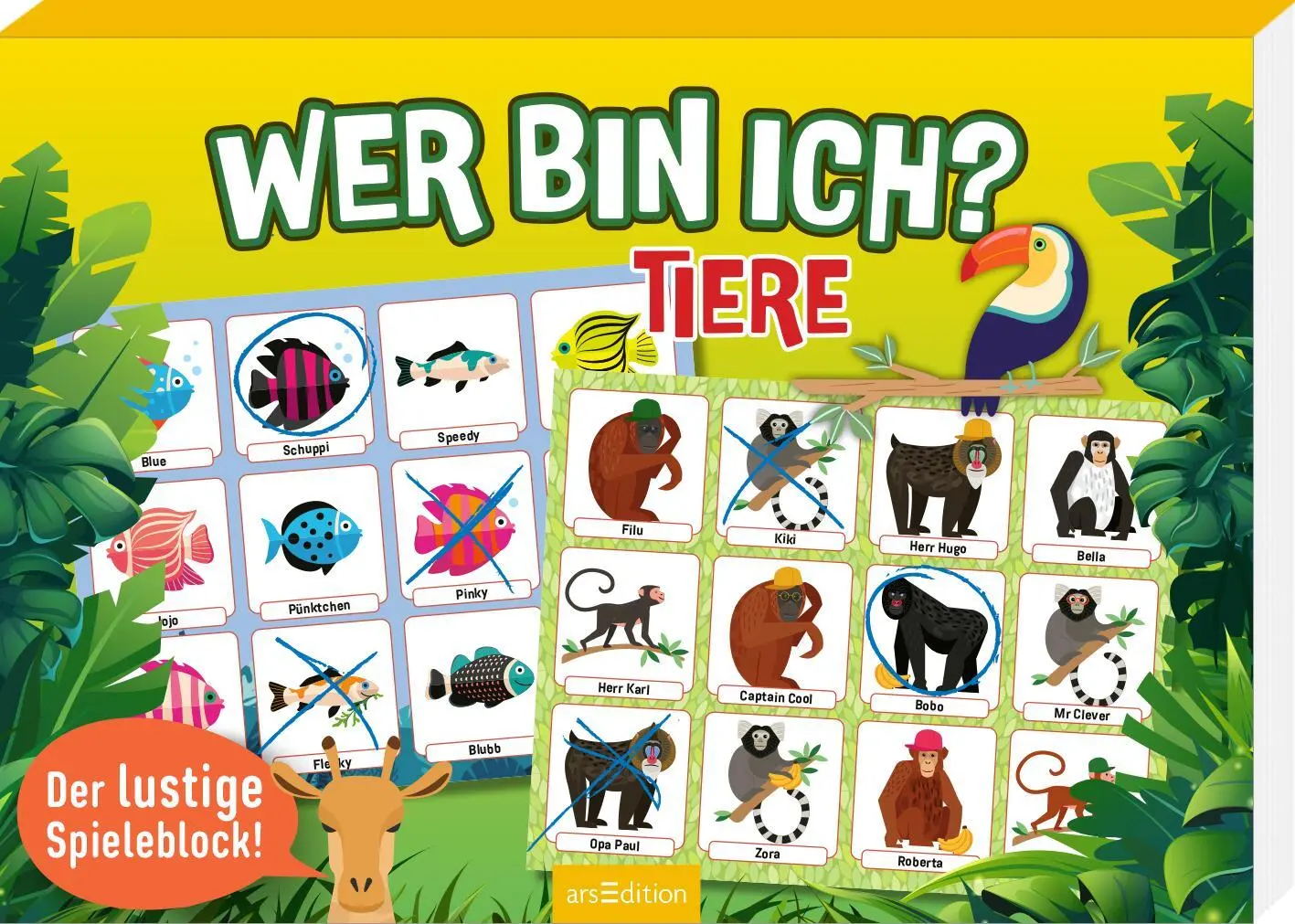 Cover: 4014489136347 | Wer bin ich? Tiere | Der lustige Spieleblock! | Taschenbuch | 96 S.