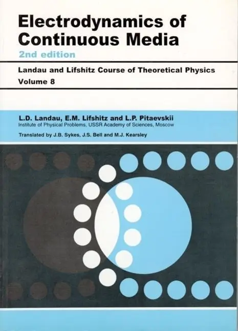 Cover: 9780750626347 | Electrodynamics of Continuous Media | Volume 8 | Landau (u. a.) | Buch