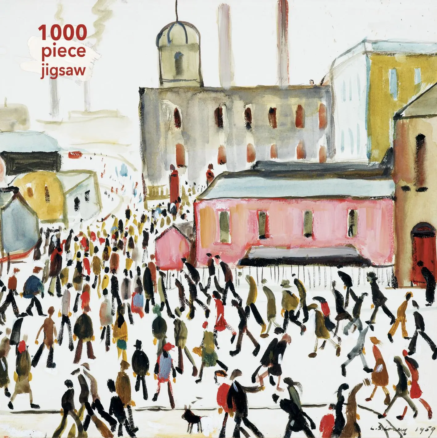 Cover: 9781786646347 | Adult Jigsaw Puzzle L.S. Lowry: Going to Work | Flame Tree Publishing