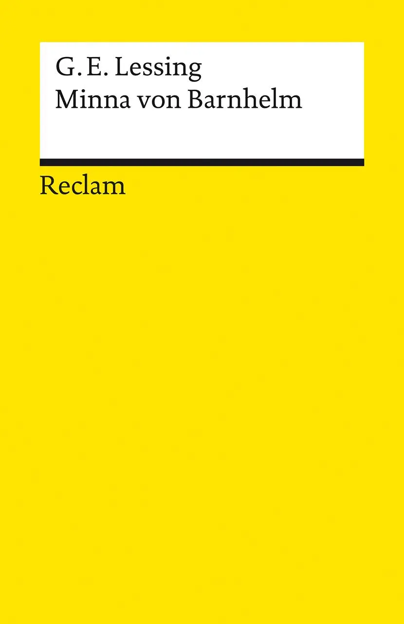 Cover: 9783150146347 | Minna von Barnhelm, oder das Soldatenglück. Ein Lustspiel in fünf...