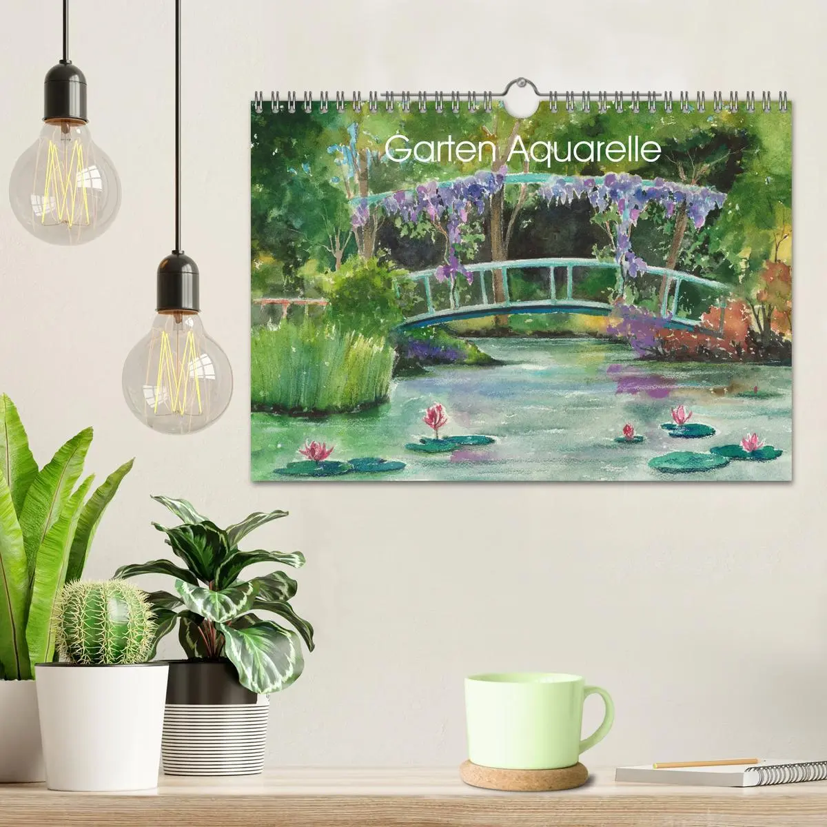 Bild: 9783457906347 | Garten Aquarelle (Wandkalender 2026 DIN A4 quer), CALVENDO...