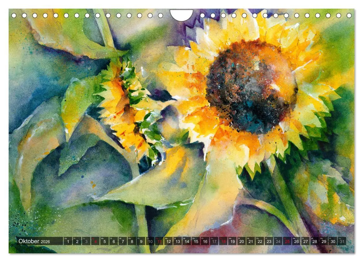 Bild: 9783457906347 | Garten Aquarelle (Wandkalender 2026 DIN A4 quer), CALVENDO...