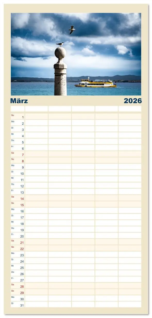 Bild: 9783516616347 | Familienplaner 2026 - Mein Lissabon mit 5 Spalten (Wandkalender, 21...