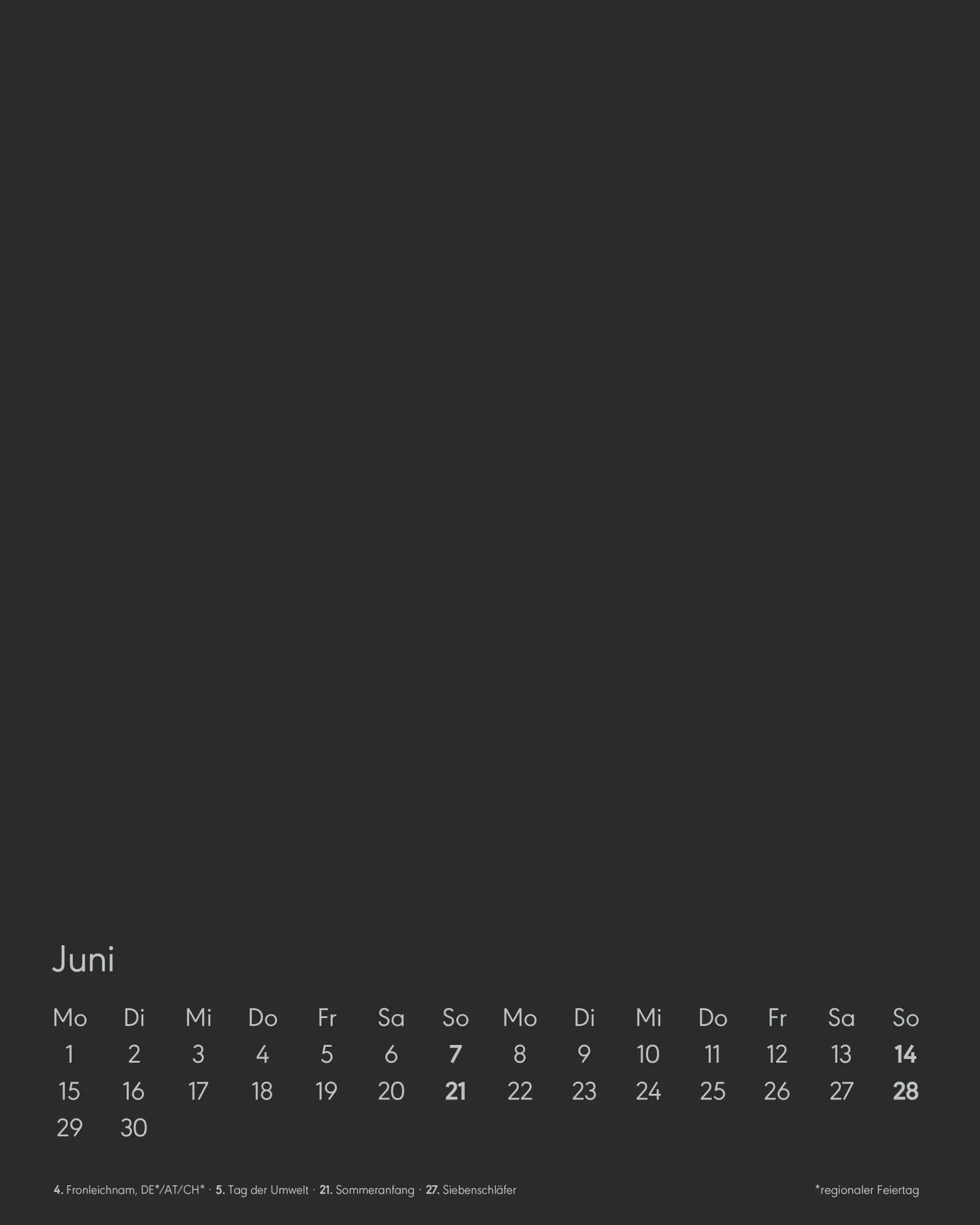 Bild: 4069095006447 | Kreativ-Kalender Tischaufsteller hoch schwarz 2026 - 16 x 20 -...