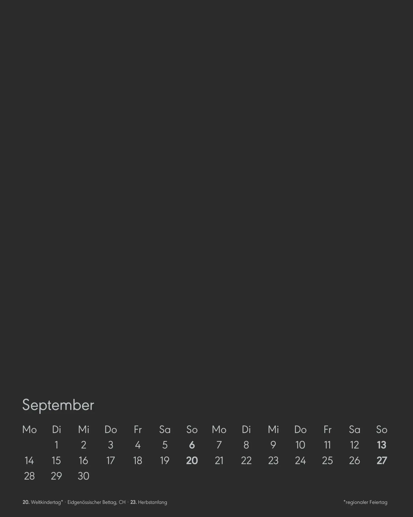 Bild: 4069095006447 | Kreativ-Kalender Tischaufsteller hoch schwarz 2026 - 16 x 20 -...