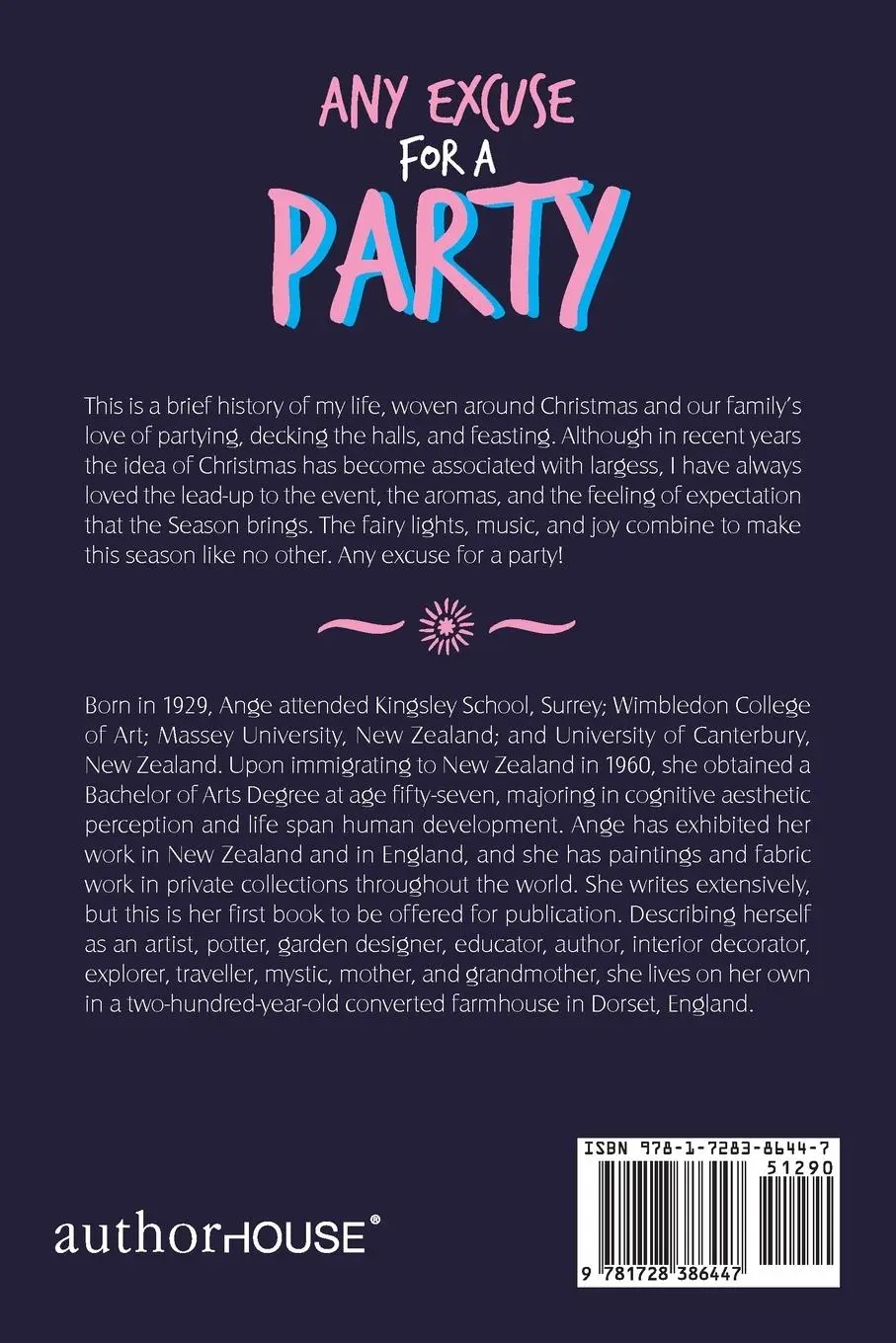 Rückseite: 9781728386447 | Any Excuse for a Party | The Story of My Life | Ange Hilstron | Buch