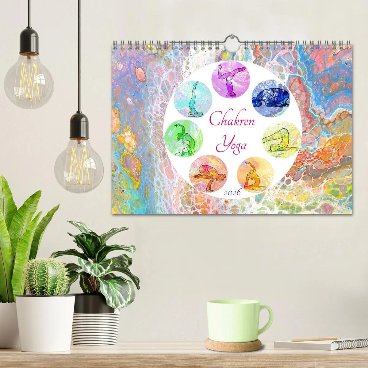 Bild: 9783457686447 | Chakren Yoga (Wandkalender 2026 DIN A4 quer), CALVENDO Monatskalender