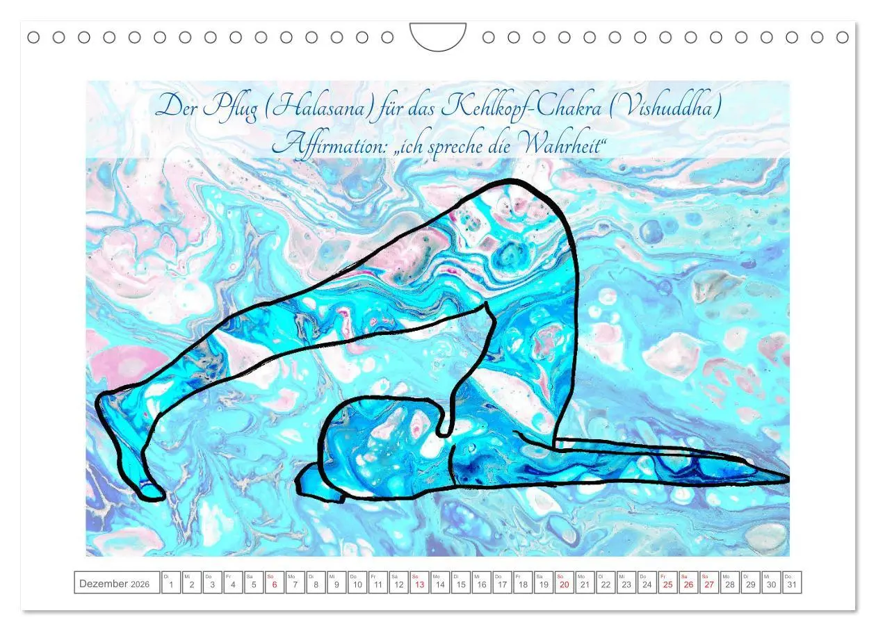 Bild: 9783457686447 | Chakren Yoga (Wandkalender 2026 DIN A4 quer), CALVENDO Monatskalender