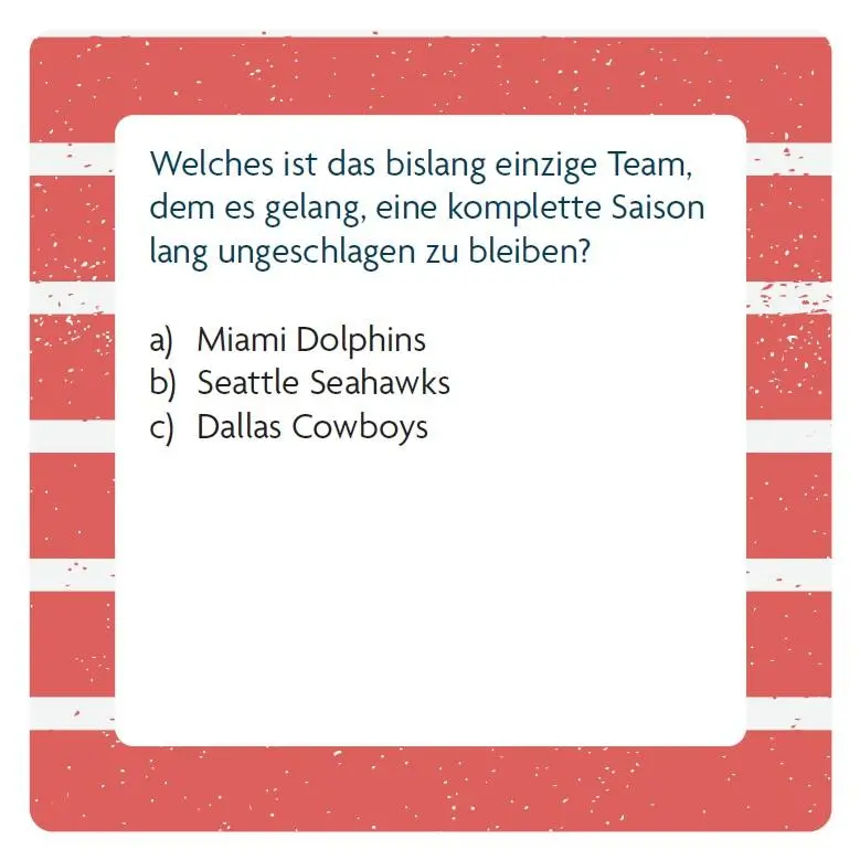 Bild: 9783747206447 | Das American Football-Quiz | Box mit 66 Spielkarten und Anleitung