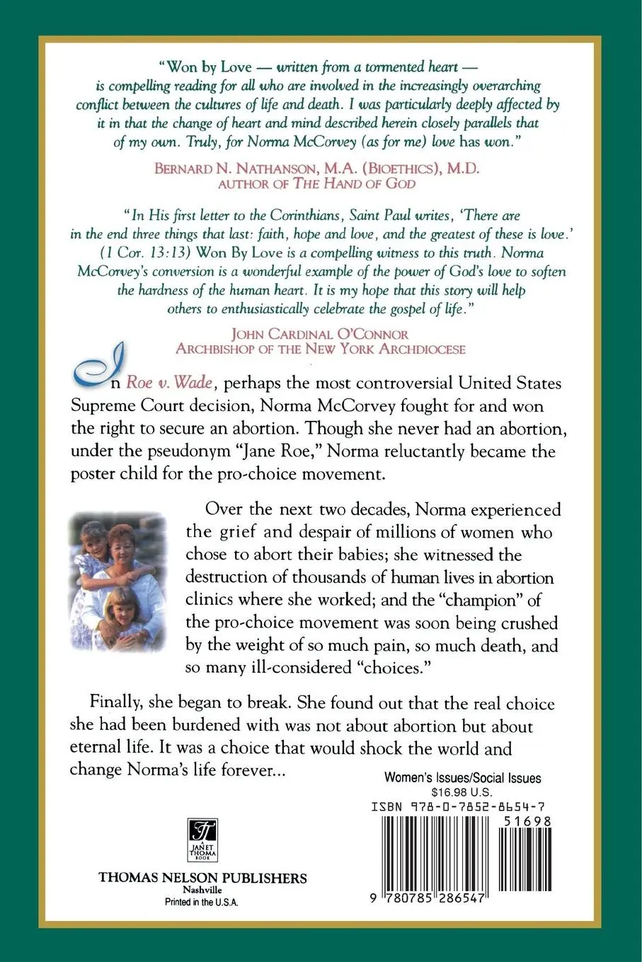 Rückseite: 9780785286547 | The Won by Love | Norma Mccorvey | Taschenbuch | Englisch | 1997